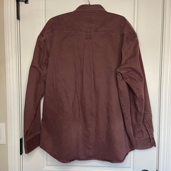 Vintage Cabela's Button Down Shirt Men's Size Large 90's Heavyweight 100% Cotton - Picture 3 of 7